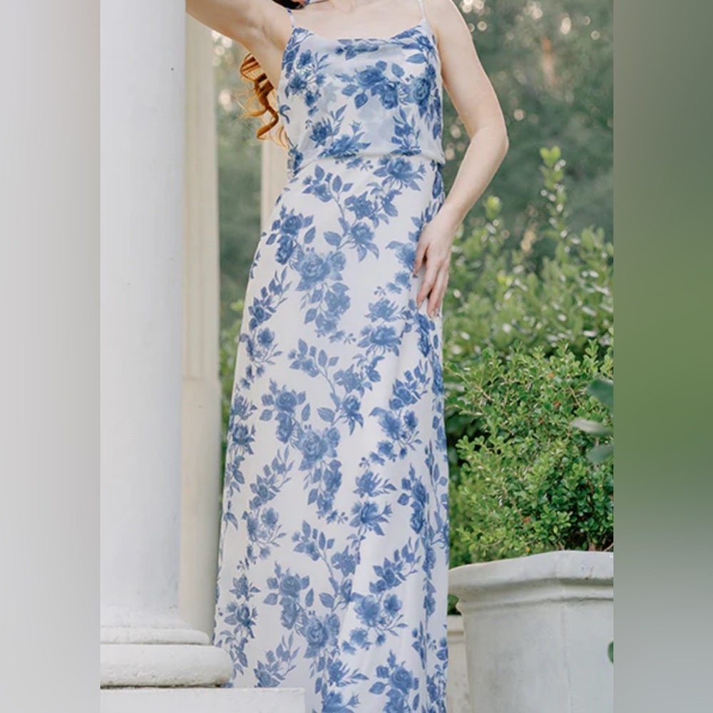 Revelry “Skye” Chiffon Floral Print Dress